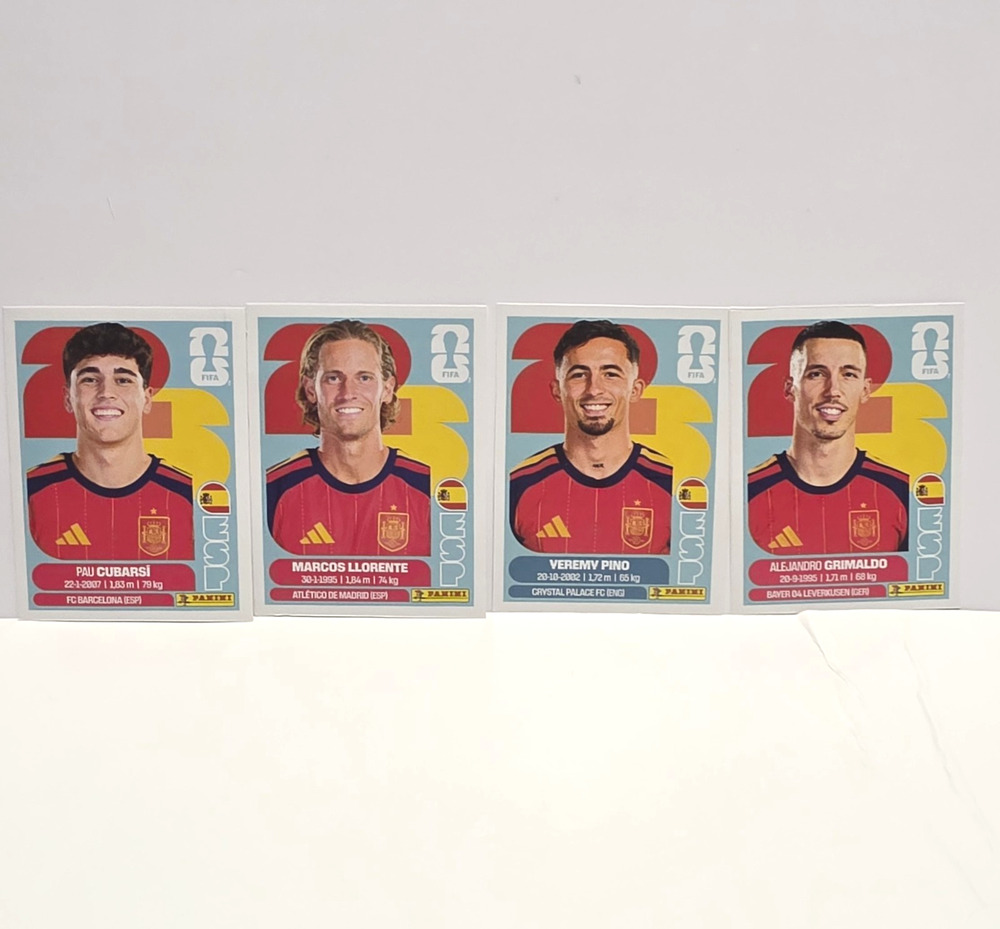 Panini FIFA World Cup 2026 Update Set USA Sticker Lot (4) Spain-Yeremy,Pau
